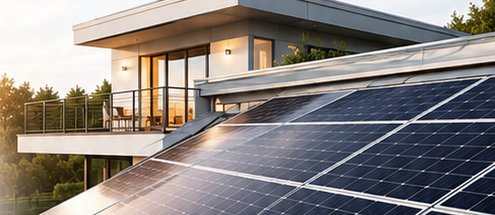 Residential rooftop solar power system